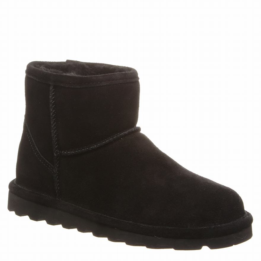 Bearpaw Alyssa Snow Boots UK - Women's Boots Black ||QTYOLU-967||